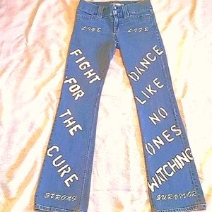 Gap fight breast cancer jeans.